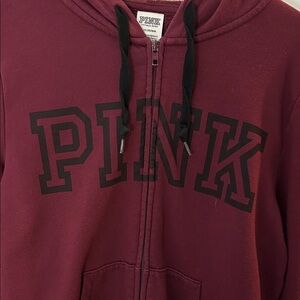 PINK Victoria's Secret Burgundy hoodie